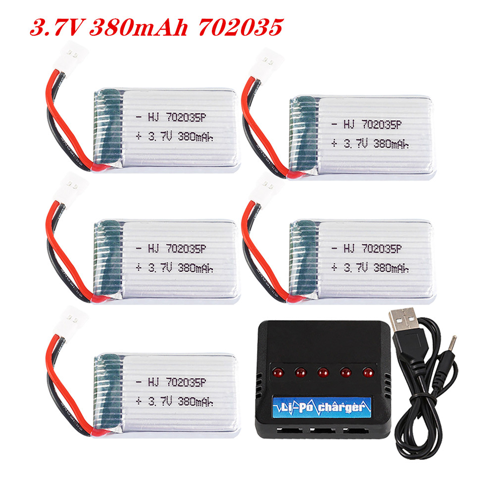 Rc Hobby Hub - 3.7V 380Mah 702035 Pin Lipo Pin