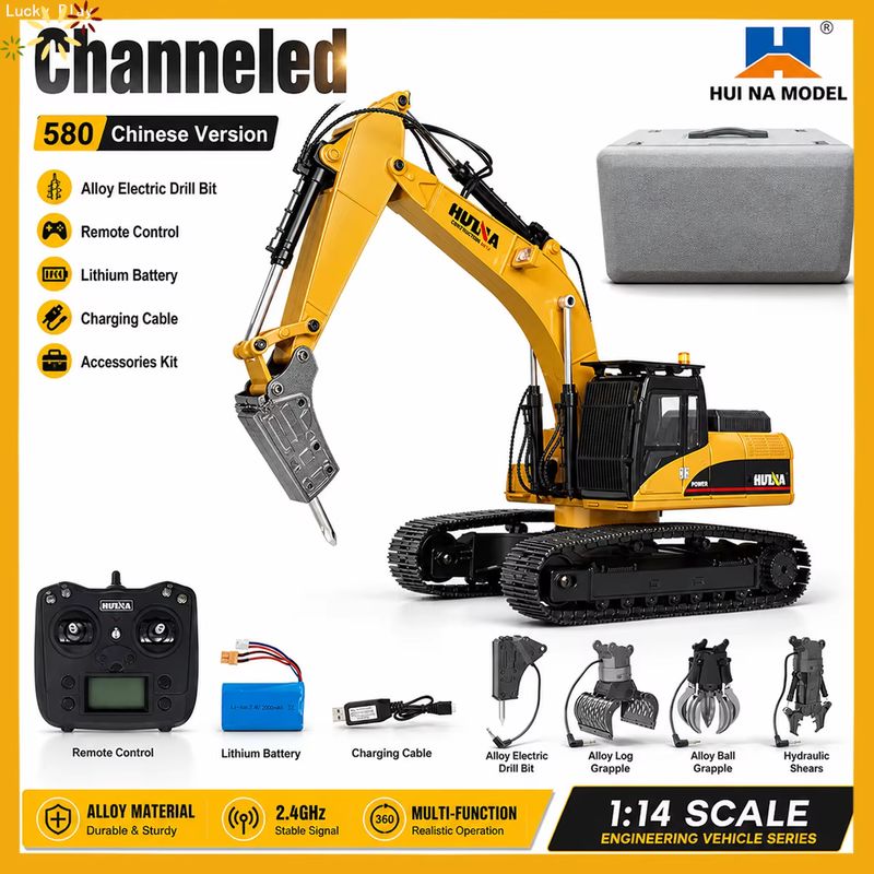 Rc Hobby Models - Huina Upgrade 1590 1/14 Metal Rc