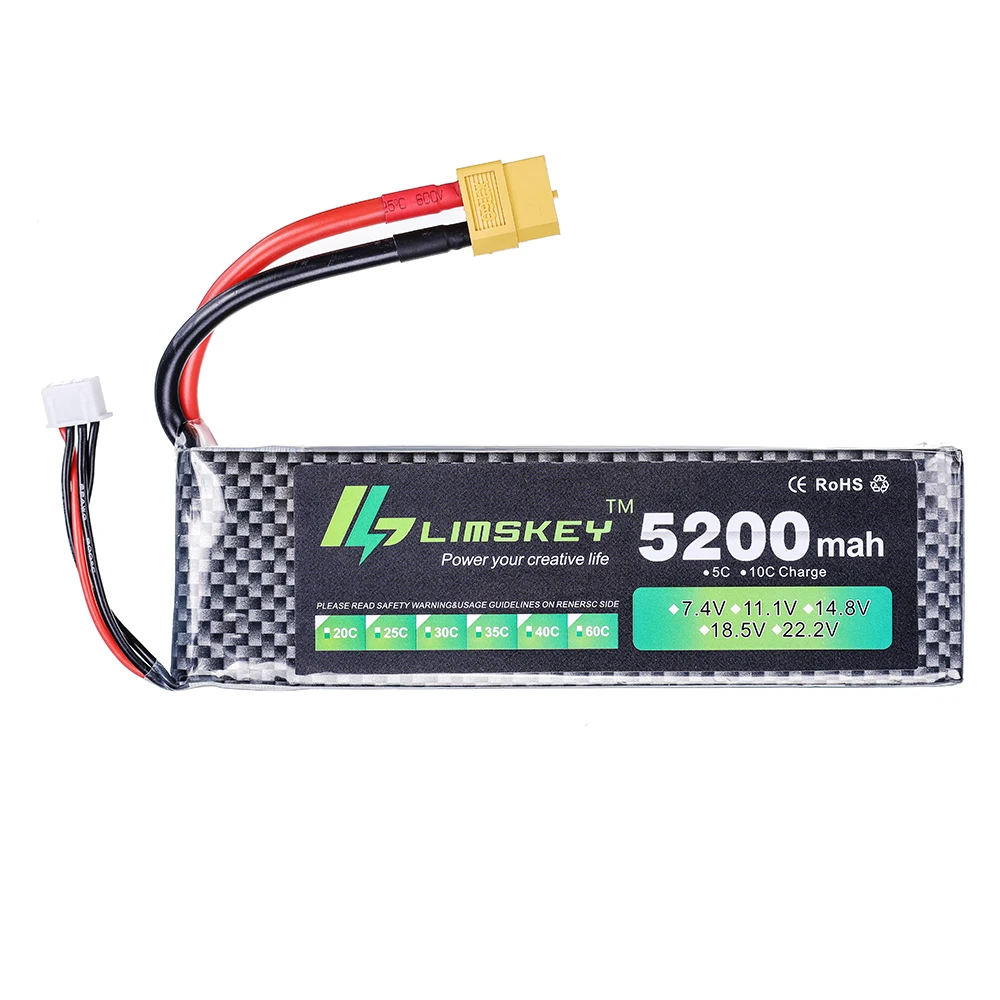 Limskey Power battery 7.4V 520 - đánh giá và giá Rc Hobby Hub