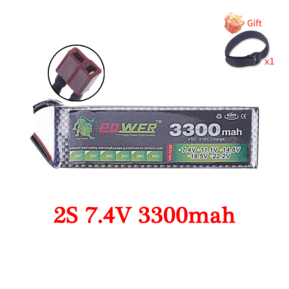 60C Lipo Battery 3300mAh 7.4V  - đánh giá và giá Rc Hobby Hub