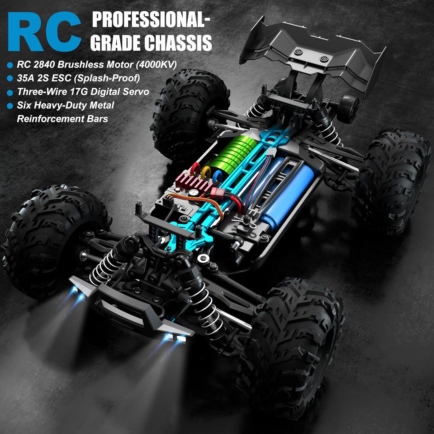 Brushless RC Monster Truck 1:1 - đánh giá và giá Rc Hobby Grade Monster Truck