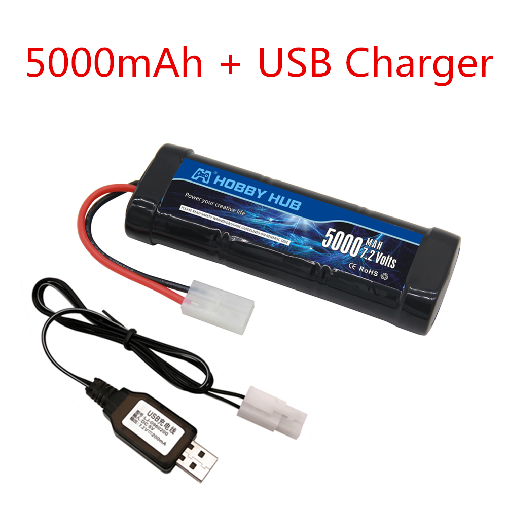 New 7.2V Battery 5000/6800mAh  - đánh giá và giá Rc Hobby Hub