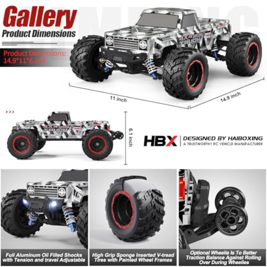 4X4 off-road RC monster truck  - đánh giá và giá Rc Hobby Grade Monster Truck