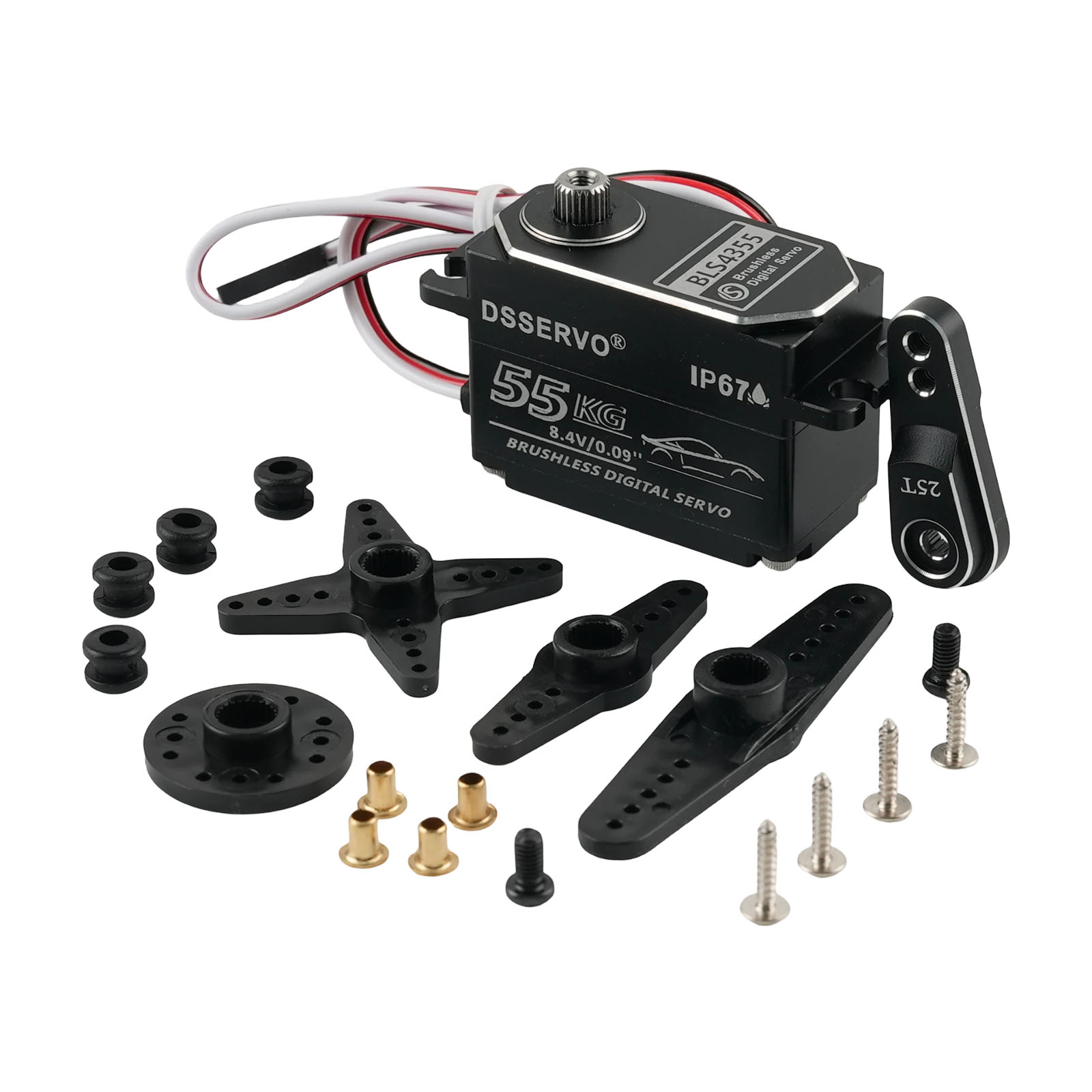 Dsservo BLS4355 55KG Low-profi - đánh giá và giá Rc Hobby Products
