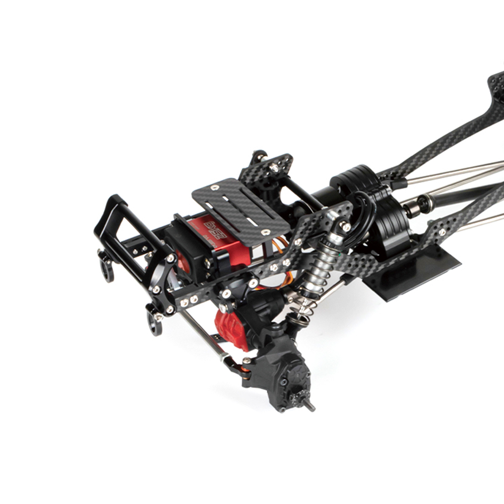 Carbon Sợi LCG Chassis Kit Khu - đánh giá và giá Rc Crawler 4X4