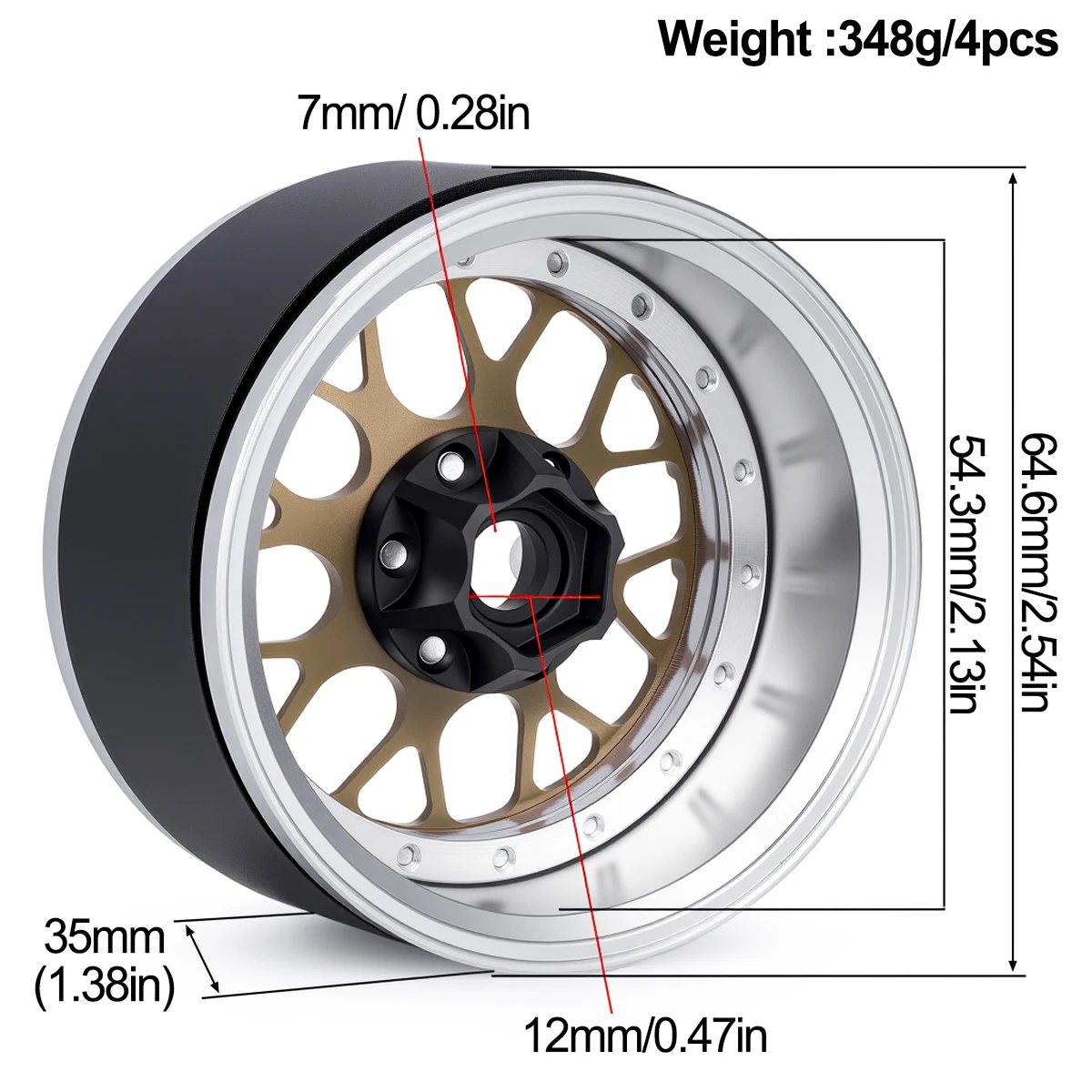 2.2 Inch Aluminum Beadlock Whe - đánh giá và giá Rc Crawler 4X4