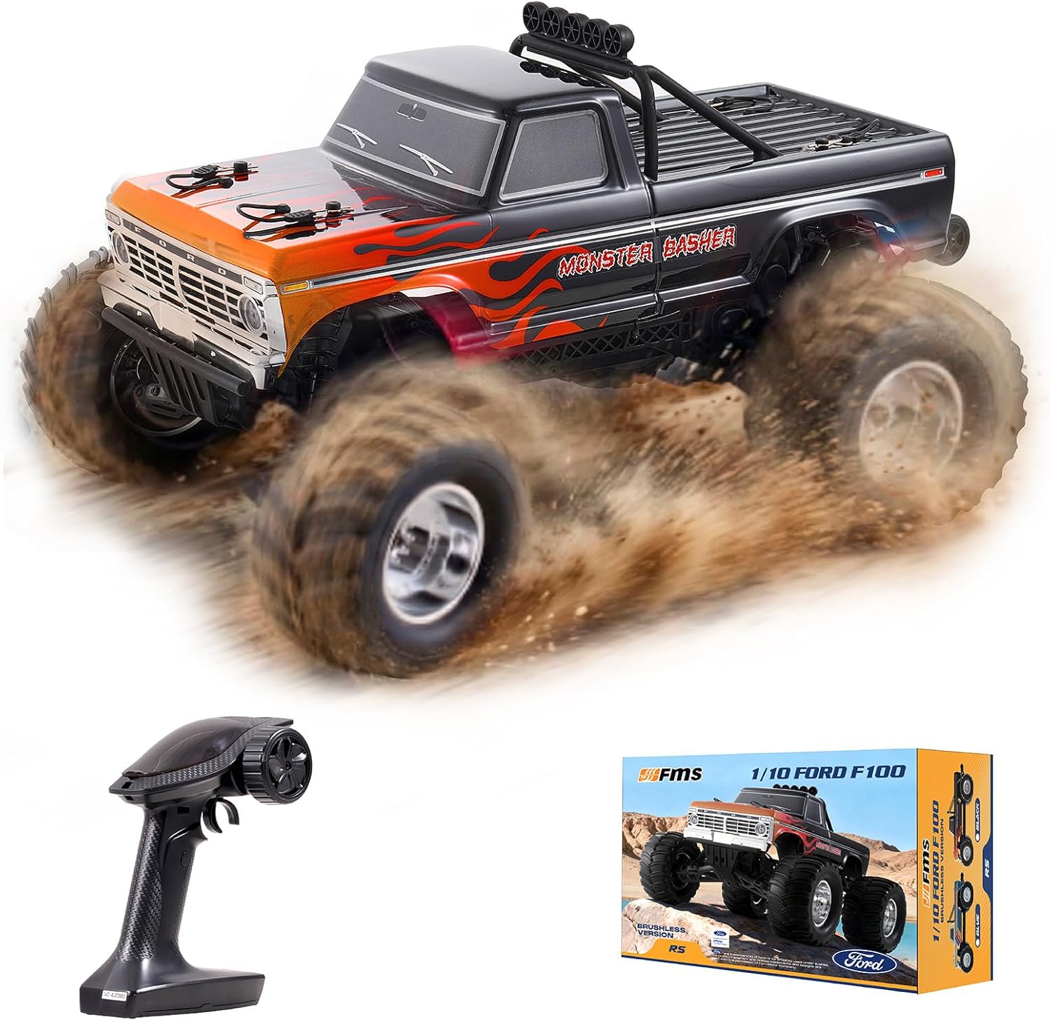 1/10 Ford F-100 Brushless Mons - đánh giá và giá Rc Hobby Grade Monster Truck