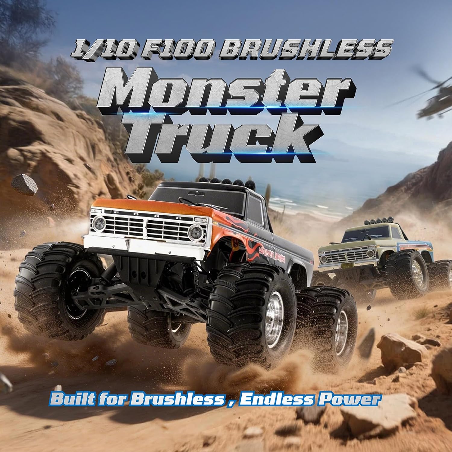 1/10 Ford F-100 Brushless Mons - đánh giá và giá Rc Hobby Grade Monster Truck