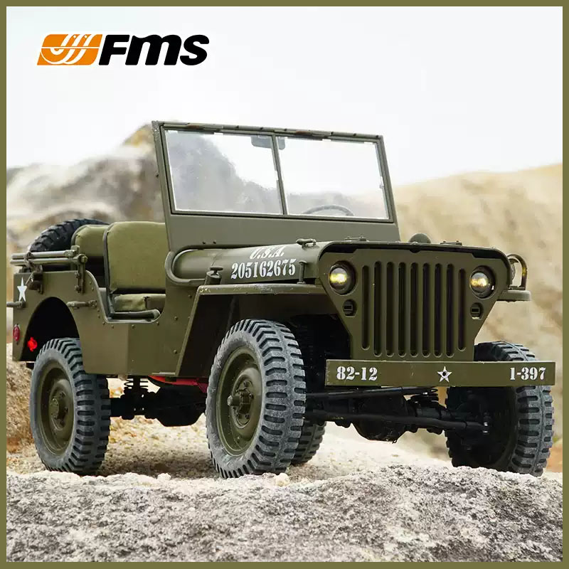 FMS 1/6 Climber 1941 Willys MB - đánh giá và giá Rc Hobby Products