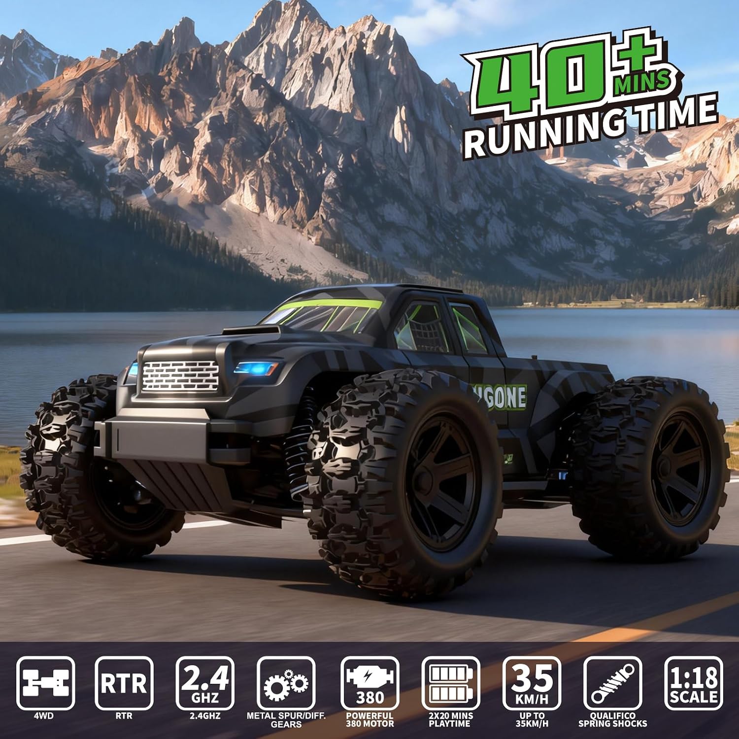 JT18W 1/18 Scale High Speed 35 - đánh giá và giá Rc Hobby Grade Monster Truck